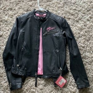 Harley-Davidson small black leather jacket